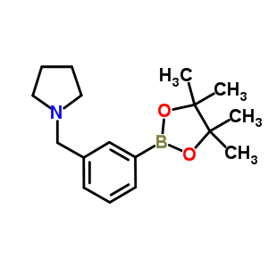 1-[3-(4,4,5,5-Tetramethyl-1,3,2-dioxaborolan-2-yl)benzyl]pyrrolidine Structure,884507-45-3Structure