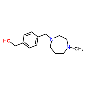 4-[(Hexahydro-4-methyl-1h-1,4-diazepin-1-yl)methyl]-benzenemethanol Structure,884507-50-0Structure