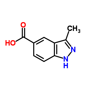 3-甲基-1H-吲唑-5-羧酸结构式_885223-58-5结构式