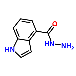 1H-Indole-4-carboxylic acid hydrazide Structure,885272-22-0Structure