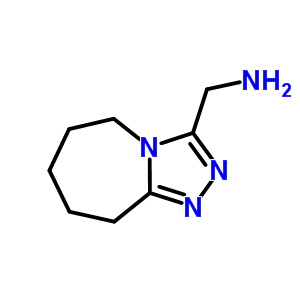 C-(6,7,8,9-四氢-5H-[1,2,4]噻唑并[4,3-a]-氮杂革-3-基)-甲基胺结构式_885461-42-7结构式