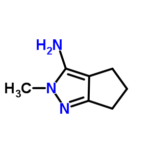 2-Methyl-2,4,5,6-tetrahydrocyclopenta[c]pyrazol-3-amine Structure,885529-68-0Structure