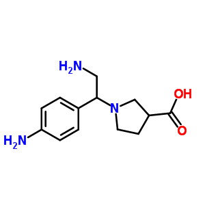 1-[2-aMino-1-(4-amino-phenyl)-ethyl]-pyrrolidine-3-carboxylic acid Structure,886364-09-6Structure