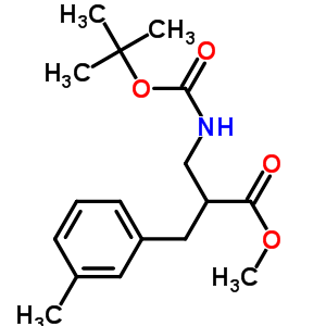 Methyl 2-n-boc-2-aminomethyl)-3-m-tolyl-propionate Structure,886366-61-6Structure