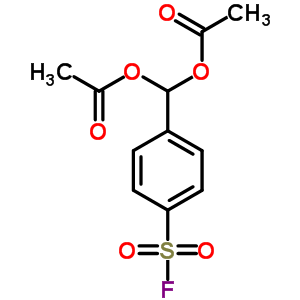 Benzenesulfonylfluoride, 4-[bis(acetyloxy)methyl]- Structure,88654-55-1Structure