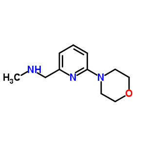 N-methyl-n-[(6-morpholin-4-ylpyridin-2-yl)methyl]amine Structure,886851-30-5Structure