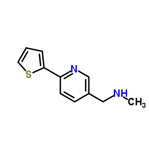 N-methyl-(6-thien-2-ylpyrid-3-yl)methylamine Structure,886851-41-8Structure