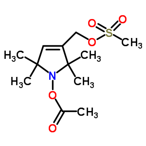 (1-乙酰氧基-2,2,5,5-四甲基-delta-3-吡咯啉-3-甲基)甲烷磺酸酯结构式_887352-13-8结构式