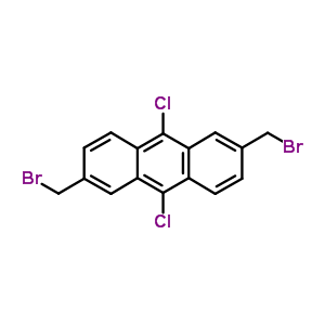 9,10-Dichloro-2,6-bis(bromomethyl)anthracene Structure,887354-43-0Structure