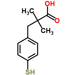 2,2-Dimethyl-3-(4-mercaptophenyl)propionic acid Structure,887354-80-5Structure