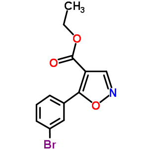 4-Isoxazolecarboxylicacid,5-(3-bromophenyl)-,ethylester(9ci) Structure,887407-90-1Structure