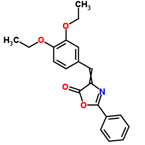 4-[(3,4-Diethoxyphenyl)methylidene]-2-phenyl-1,3-oxazol-5-one Structure,88828-04-0Structure