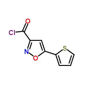 5-(2-Thienyl)-3-isoxazolecarbonyl chloride Structure,88958-34-3Structure