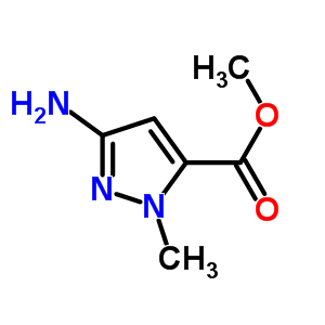 Methyl-3-amino-1-methyl pyrazole-5-carboxylate Structure,89088-56-2Structure