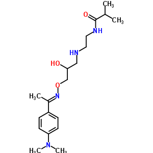 Propanamide,n-[2-[[3-[[[1-[4-(dimethylamino)phenyl]ethylidene]amino]oxy]-2-hydroxypropyl]amino]ethyl]-2-methyl- Structure,89331-52-2Structure