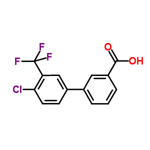 4-Chloro-3-(trifluoromethyl)-[1,1-biphenyl]-3-carboxylic acid Structure,893637-97-3Structure