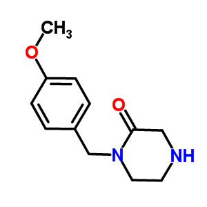 1-(4-Methoxybenzyl)piperazin-2-one Structure,893747-38-1Structure