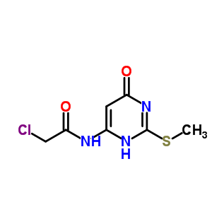 2-氯-n-(2-甲基磺酰基-6-氧代-3H-嘧啶-4-基)乙酰胺结构式_89791-80-0结构式