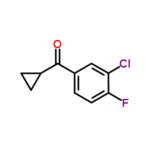 (3-Chloro-4-fluoro-phenyl)-cyclopropyl-methanone Structure,898790-09-5Structure