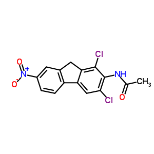 Acetamide, n-(1,3-dichloro-7-nitro-9h-fluoren-2-yl)- Structure,899-87-6Structure