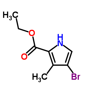 1H-pyrrole-2-carboxylicacid, 4-bromo-3-methyl-, ethyl ester Structure,89909-42-2Structure