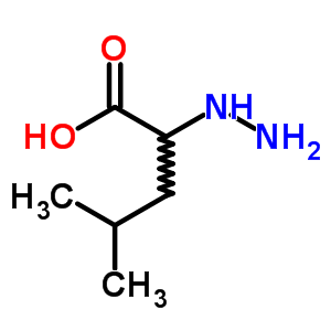 2-肼基-4-甲基-戊酸结构式_89937-51-9结构式