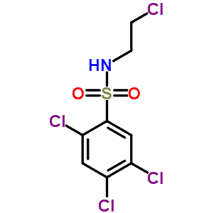 Benzenesulfonamide, 2,4,5-trichloro-n-(2-chloroethyl)- Structure,89939-01-5Structure