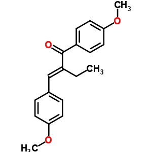 α-ethyl-4,4’-dimethoxychalcone Structure,90-92-6Structure