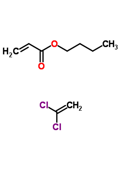 1,1-二氯乙烯与丙烯酸丁酯的聚合物结构式_9011-09-0结构式