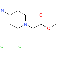 Methyl 2-(4-aminopiperidin-1-yl)acetate Structure,90152-50-4Structure