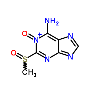 2-Methylsulfinyl-1-oxo-purin-6-amine Structure,90196-06-8Structure