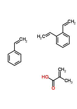 2-Methyl-2-propenoic acid polymer with diethenylbenzene and ethenylbenzene Structure,9020-13-7Structure