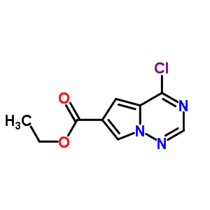 Ethyl 4-chloropyrrolo[1,2-f][1,2,4]triazine-6-carboxylate Structure,903129-94-2Structure