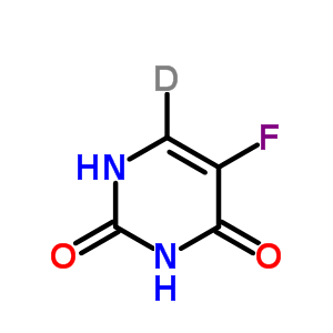 5-氟尿嘧啶-6-d1结构式_90344-84-6结构式