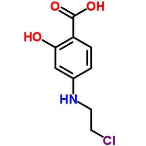 4-(2-Chloroethylamino)-2-hydroxy-benzoic acid Structure,90414-86-1Structure