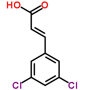 3,5-二氯肉桂酸结构式_90418-21-6结构式