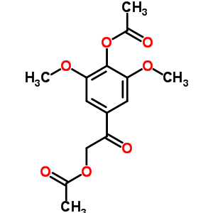 Ethanone,2-(acetyloxy)-1-[4-(acetyloxy)-3,5-dimethoxyphenyl]- Structure,90426-23-6Structure