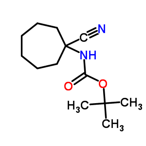 (1-Cyano-cycloheptyl)-carbamic acid tert-butyl ester Structure,904817-73-8Structure