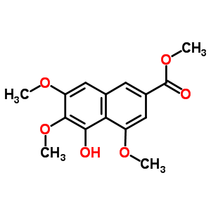 5-Hydroxy-4,6,7-trimethoxy-2-naphthalenecarboxylic acid methyl ester Structure,90539-45-0Structure