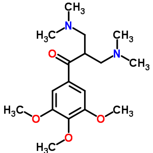 3-Dimethylamino-2-(dimethylaminomethyl)-1-(3,4,5-trimethoxyphenyl)propan-1-one Structure,90548-65-5Structure