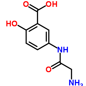 Benzoic acid,5-[(2-aminoacetyl)amino]-2-hydroxy- Structure,90558-19-3Structure