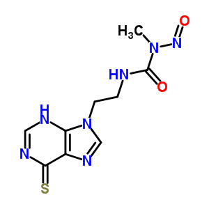 1-Methyl-1-nitroso-3-[2-(6-sulfanylidene-3h-purin-9-yl)ethyl]urea Structure,90642-34-5Structure