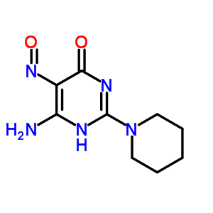 6-Amino-5-nitroso-2-(1-piperidyl)-1h-pyrimidin-4-one Structure,90644-27-2Structure