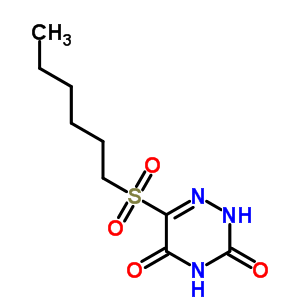 6-Hexylsulfonyl-2h-1,2,4-triazine-3,5-dione Structure,90769-20-3Structure