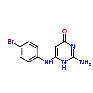 4-Pyrimidinol,2-amino-6-(p-bromoanilino)-(7ci) Structure,90772-37-5Structure