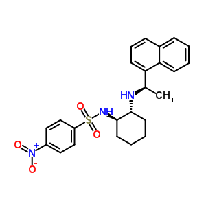 N-[(1r,2r)-2-[[(1r)-1-(1-萘)乙基]氨基]环己基]
-4-硝基苯磺酰胺结构式_908598-58-3结构式