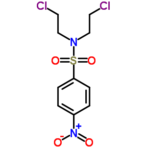 Benzenesulfonamide,n,n-bis(2-chloroethyl)-4-nitro- Structure,90876-33-8Structure