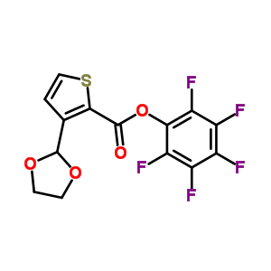 3-(1,3-二氧杂烷-2-基)噻吩-2-羧酸五氟苯酯结构式_910037-02-4结构式