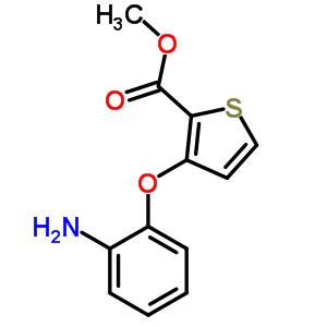 Methyl 3-(2-aminophenoxy)-2-thiophenecarboxylate Structure,91041-21-3Structure