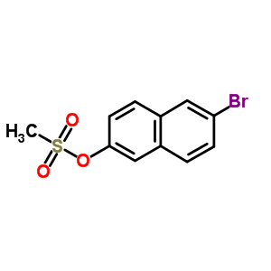 2-Naphthalenol,6-bromo-, 2-methanesulfonate Structure,91063-04-6Structure